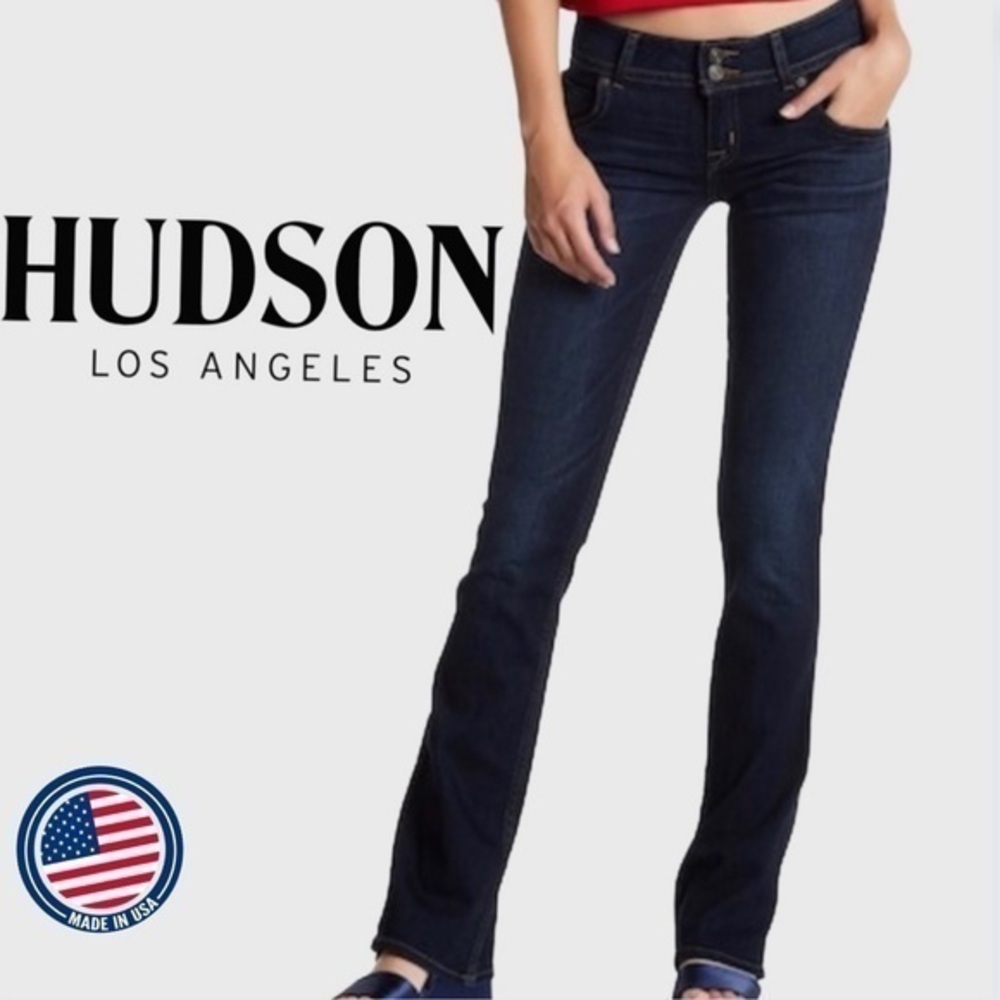 Hudson Straight Leg Dark Wash Jeans